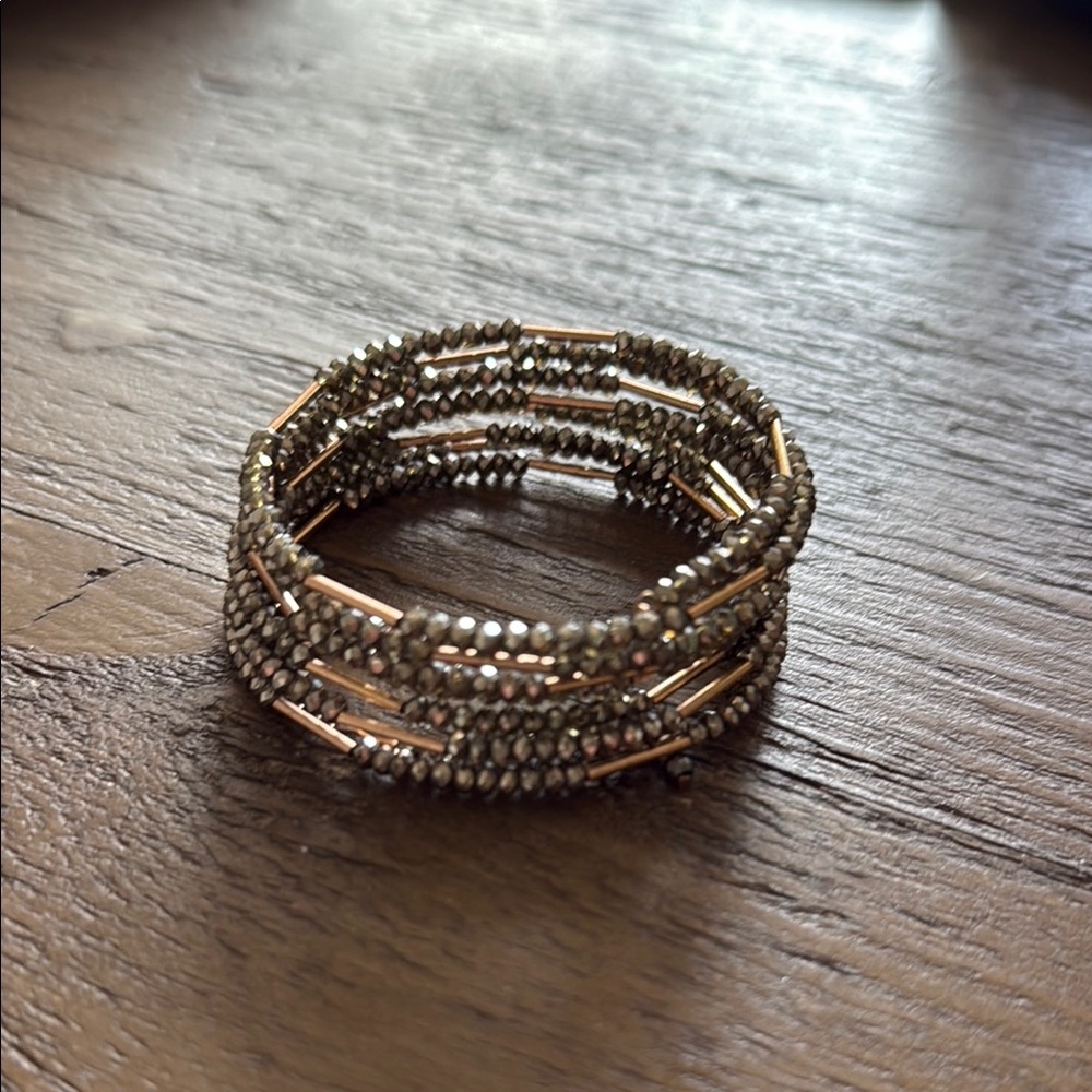 Stella & Dot Gold and Silver Multi-Layered Bracelet
